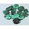 12Pcs Natural Green Malachite Mix Shape Cabochon Loose Gemstone 295Cts. Lot C-479