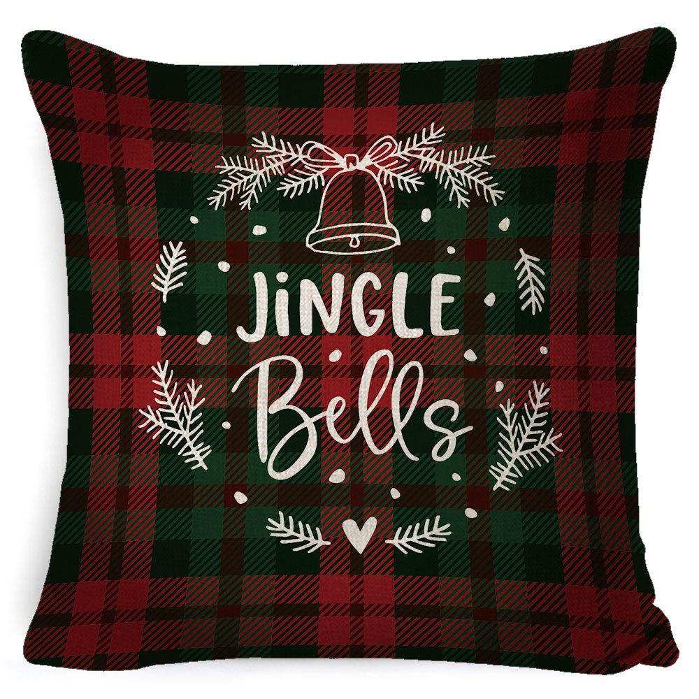 Nový vánoční povlak na polštář kostkovaný polštář domov pohovka polštář povlak na polštář dárek postel polštář