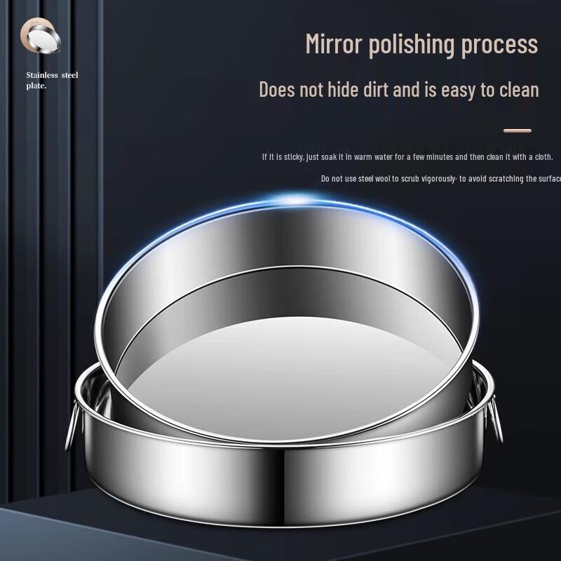 Stainless Steel Multi-Purpose Round Pan with Handles