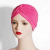 New Women Solid Color Hijab Turban Cancer Beanie Bonnet Inner Hijabs Cap Hair Loss Chemo Hat Elastic Head Cap Muslim Indian Hat