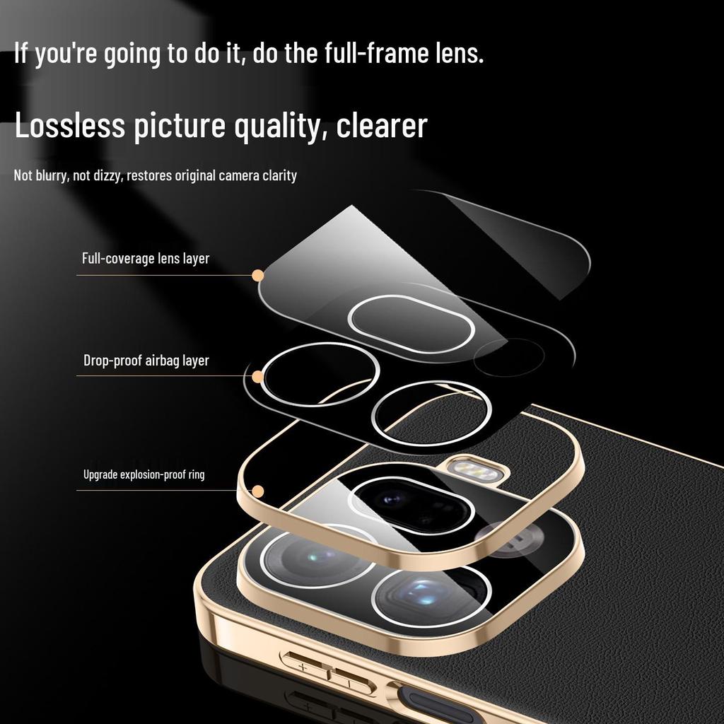 Oppo Find X9 Pro Premium Leather Phone Case - Stylish Protective Cover for Men and Women with Built-in Lens Protection.