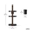 Official Umbra Bellwood Cosmetic Organizer, Black/Walnut