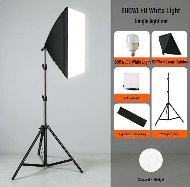 Scatola Fotografica con Luce Riempitiva Live 5070: Luce Morbida, Scatto Quadrato, Interfaccia a Sgancio Rapido Attrezzatura da Studio