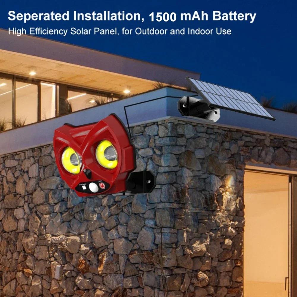 Owl Solar Floo Wall Light / Ambient Stake Lights -Outdoor Statue Lamp with Solar Power Ideal Decor for Yard/Garden/Pathway/Fence