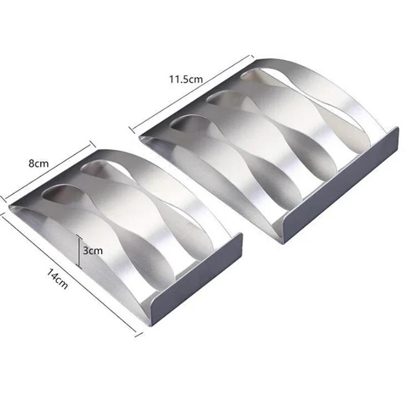 Fashion Toothbrush and Razor Holder Self-Adhesive Stainless Steel Bathroom Cabinet Organizer Accessories