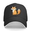Fox Baseball Cap Adjustable Hat with Breathable Back Lightweight YK Style Unisex Couple Hat for Sandwich Baseball Cap