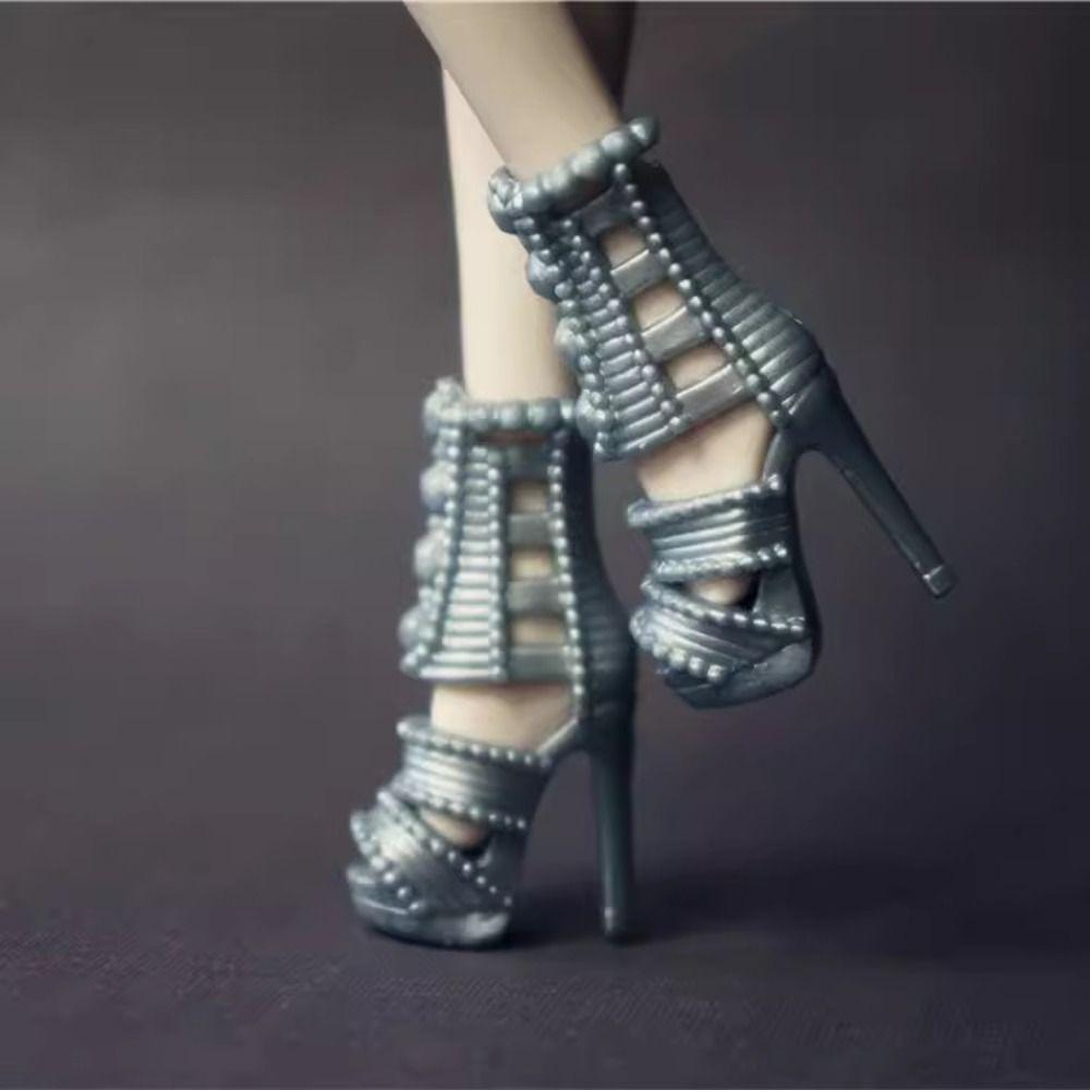 Fashion 30cm Doll Shoes 2.2~2.4cm Length Foot Dolls Accessories Female Doll Boots  Doll Accessories