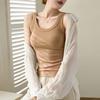 High Elastic Fine Thread Cotton Cover Breast Anti-leakage Inner Strap Vest Woman