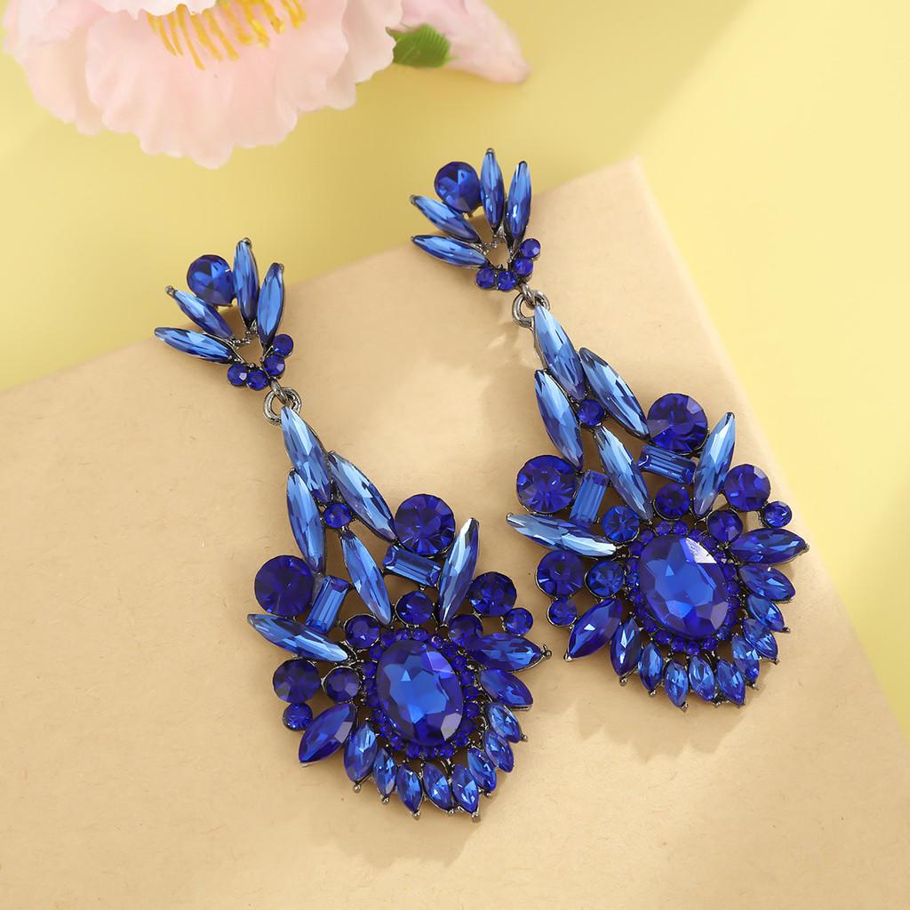 Geometric Alloy Drop Earrings For Women Fashion Statement Party Jewelry