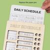 Portable Chores Chart for Kids with Double Sided Chore Cards and Marker Wood Chores Chart Children Daily Checklist Board