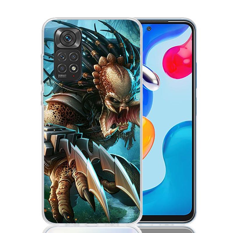 

Alien Vs Predator Painted Phone Case For Xiaomi Redmi Note 15 14 13 12S 12 Pro Plus 11S 11E 11 11T 10S 10 Art Soft Pattern Cover Redmi Note 15 Pro 5G