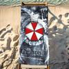 Game R-RESIDENT EVIL Umbrella Towel Beach Towel Travel Lightweight Skin Friendly for Pool Beach Camping Cruise Summer