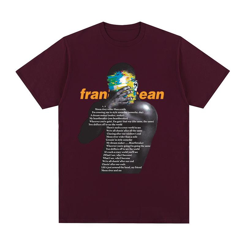 Frank Blond Tshirt Music Hip Hop Funny Harajuku Rapper Cotton Unisex T Shirt New Tee Tshirt Unisexs Tops