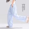 Girls' Breathable Lightweight Draped Wide-Leg Long Pants