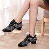 Mode Latein Tanzschuhe Damen/Herren Ballsaal Tango Modern Dance Sneaker Erwachsene Jazz Training Schnürschuhe