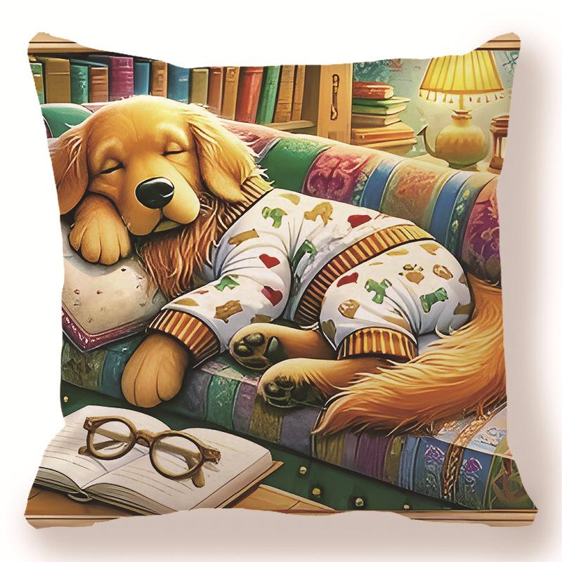 

Декоративная наволочка с принтом «Пара кошек» для спальни, гостиной, квадратная подушка, наволочка 45x45cm