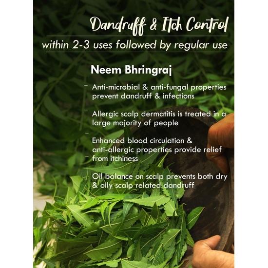 Set of 3 Neem Bhringraj Blend Hair NutriMask For Anti-Dandruff - 40g Each