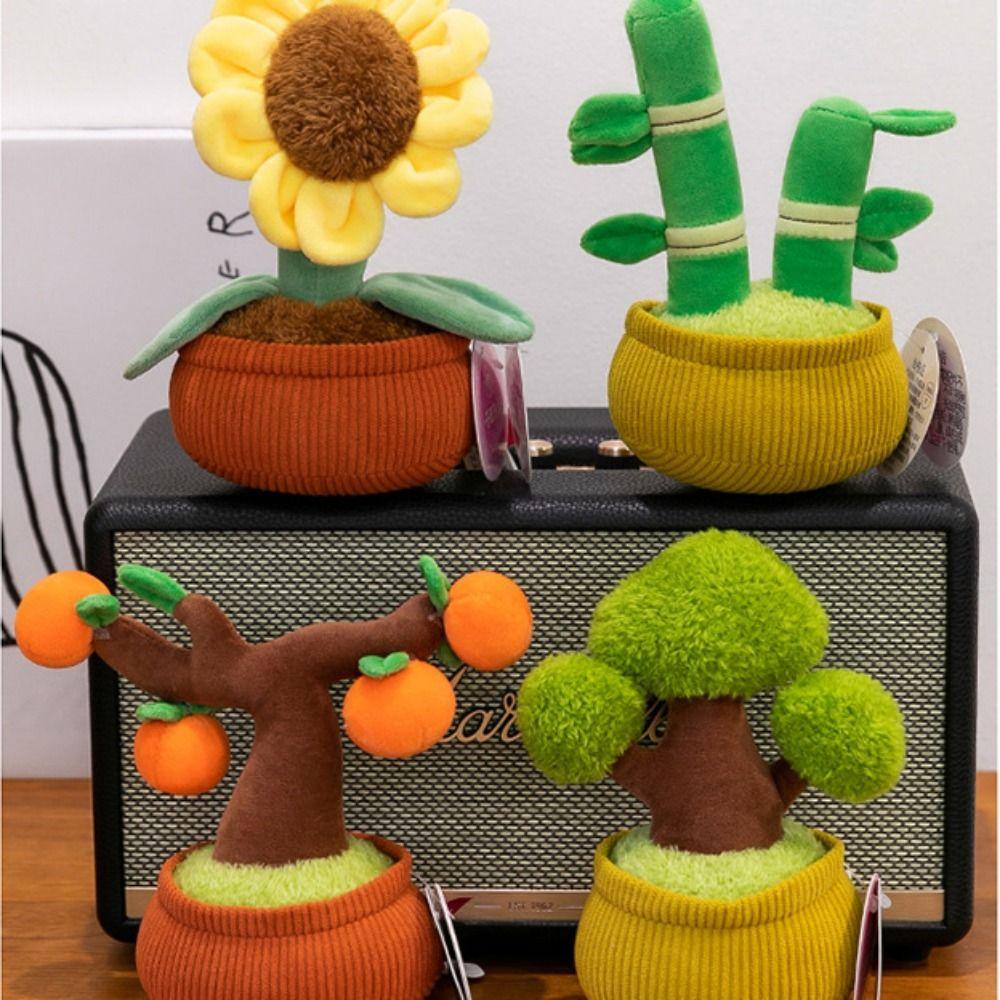 Getting Rich Potting Plant Plush Doll Orchid Simulation Tree Plush Plants  Girl Gift