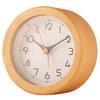 Simple Wooden Analog Alarm Clock Silents Table Clock with Night Light Stylish Home Decor Extra-Loud Office Kitchen Counter