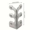 5pcs Metal Corner Guards, Solid Brass Double-Sided Bumpers, Home Baseboard Angle Protectors, Pure Color Brass Skating Corners