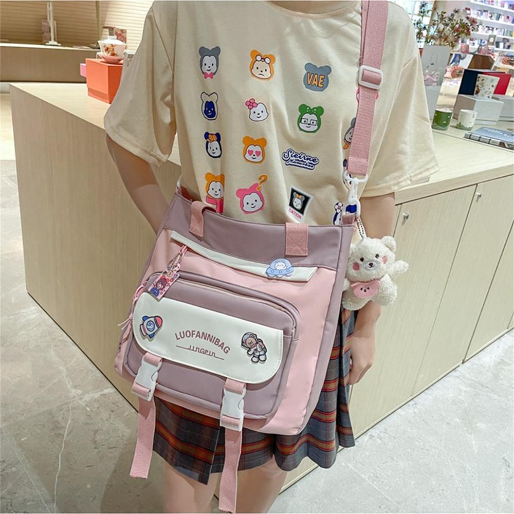 New Two-Piece School Bag Large-Capacity Shoulder Bag Backpack