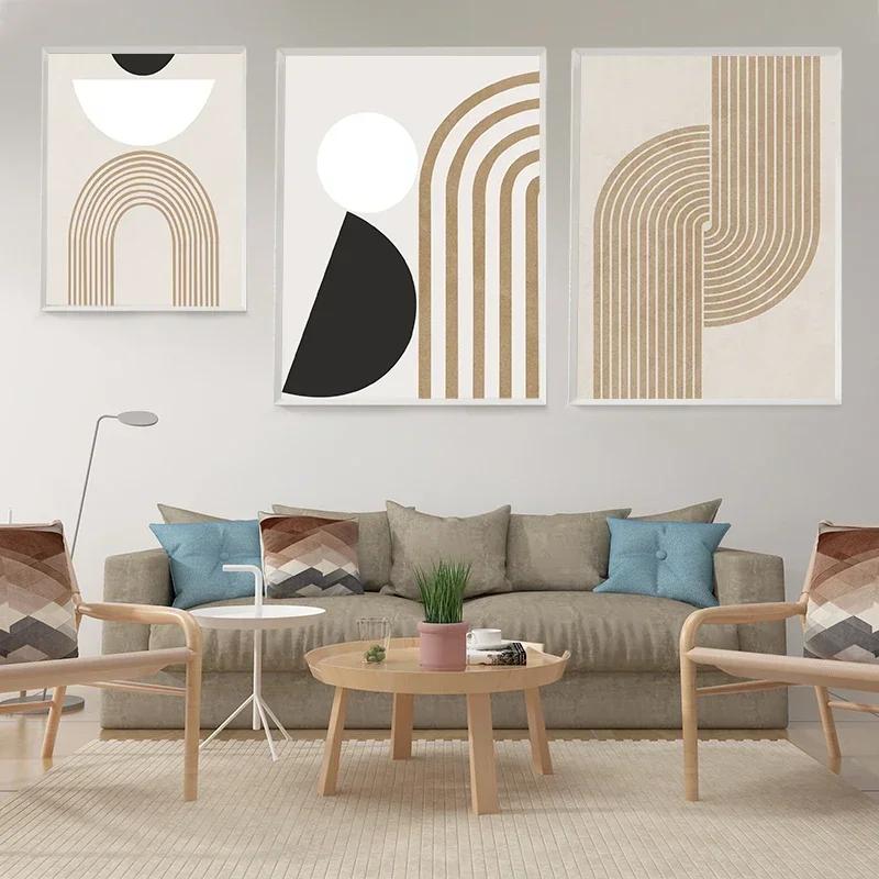 Minimalista Astratto Linea Parete Arte Moderna Murale Poster E Stampe Per Soggiorno Decorazione Immagine Interni Tela Pittura