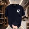 Trendy Brand Short-Sleeved Pure Cotton Men'S Printed T-Shirt Trendy Men'S And Women'S Versatile Round Neck T-Shirt Men'S