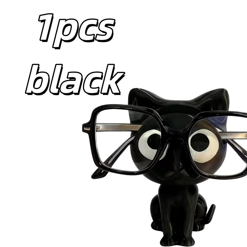 

1pcs black Cat-Shaped Eyeglass Holder – for Retail Display & Home Decor, Ideal Gift, Slots Frames