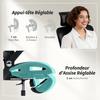 Office Chair, Ergonomic, 4D Armrests, Adjustable Headrest and Seat Depth, Black Mesh