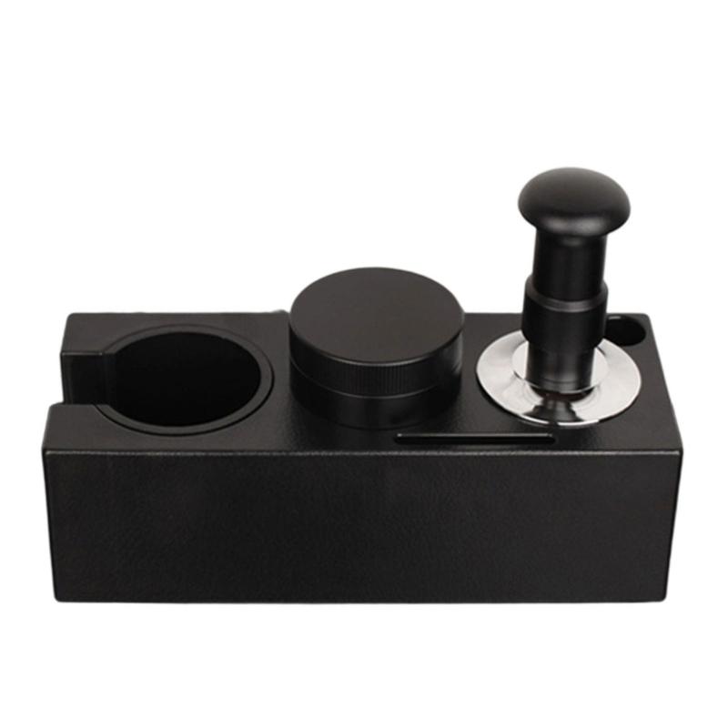 Coffee Tamper Distributor Set with Removable Base For Precise Brewing Professional Espresso Tamping Stand