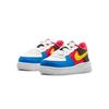 Nike UNO X Air Force 1 Low TD 50th Anniversary Baby Sneakers White Yellow-Zest University-Red DO6636-100