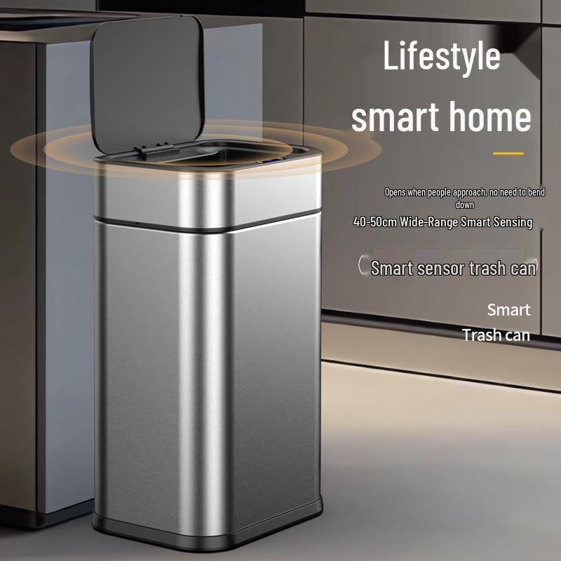 Automatic Smart Induction Trash Can with