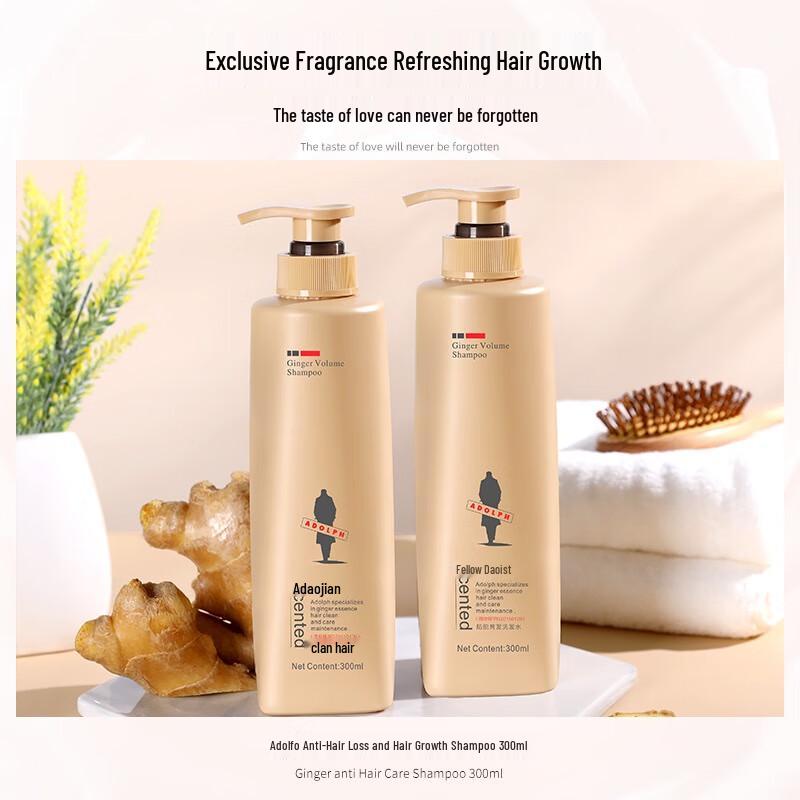 Adolph Ginger Anti-Hair Loss & Strengthening Shampoo Twin Pack