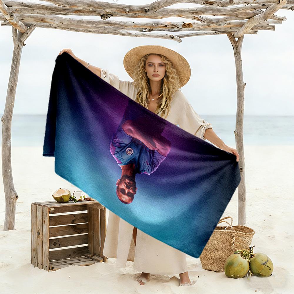 Chelsea Player Action Beach Towel Super Soft Microfiber Quickdry Fabric Comfortable Lightweight Perfect for Traveling Yoga Camping and Swimming
