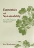 The Economics and Sustainability : Social-Ecological Perspectives Book