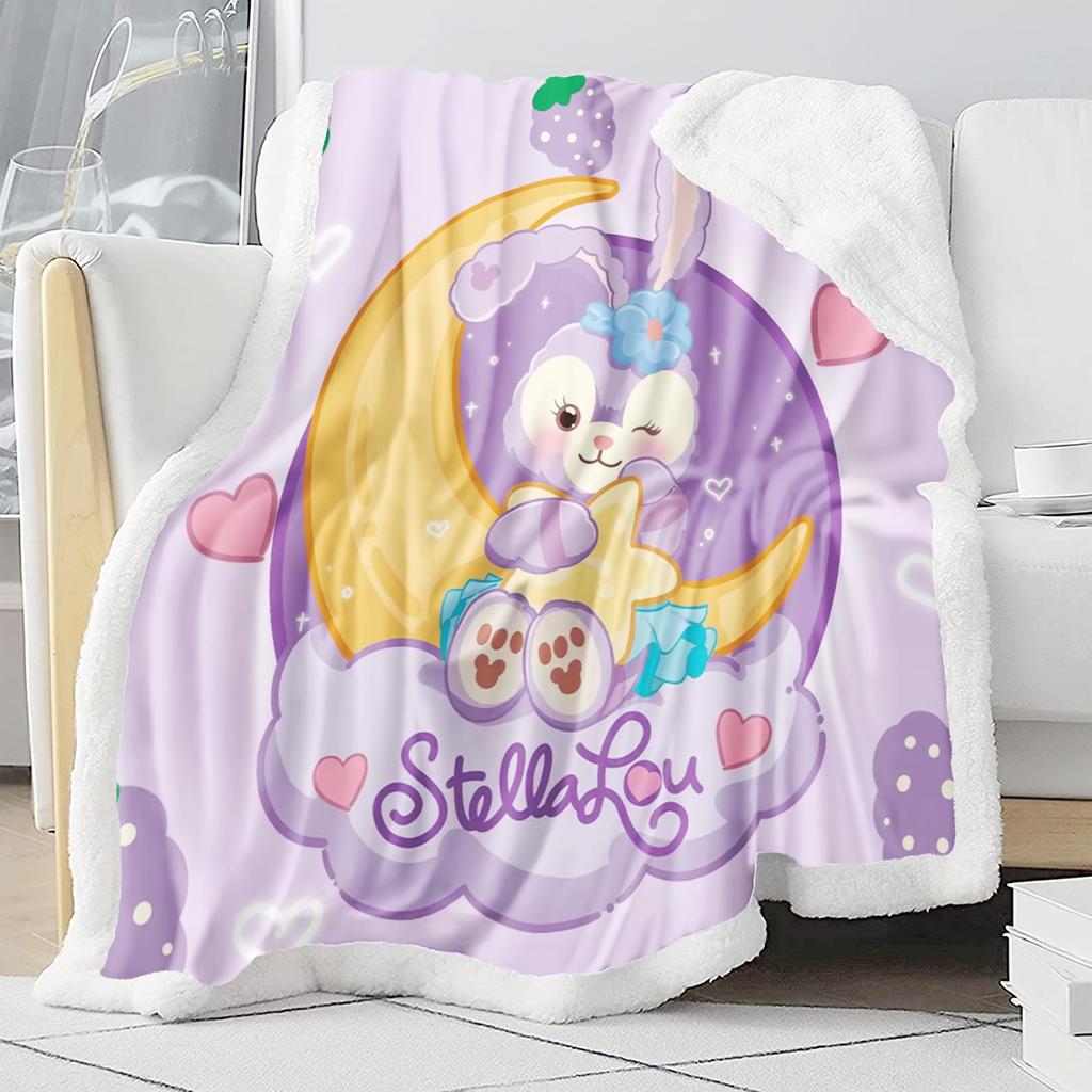 StellaLou Blanket Modern Printed Anime Furry Custom Luxury Plush Blankets Throw Baby Winter Fleece Microfiber Fabric