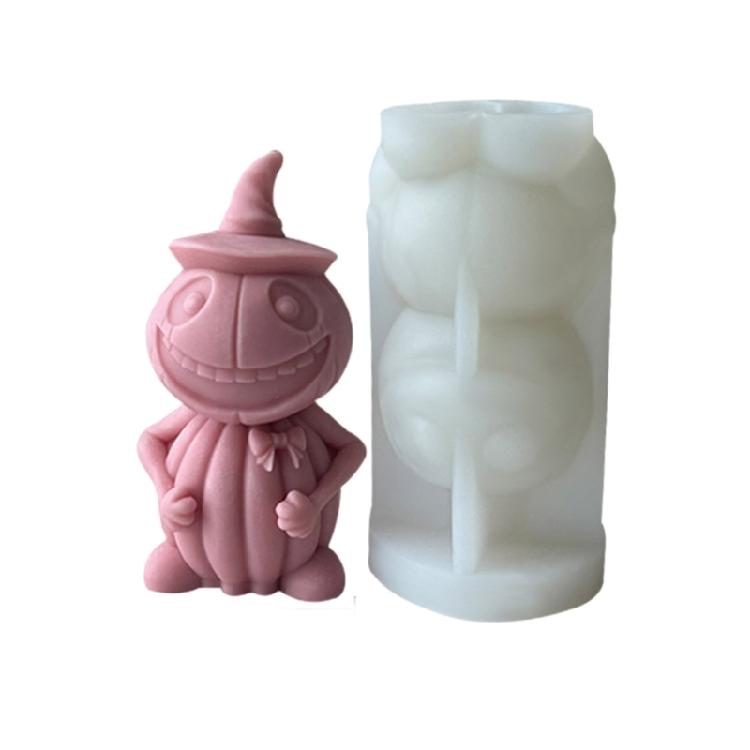 

3D Pumpkin Skull Silicone Mold DIY Aromatherapys Candle Plaster Handmade Soap
