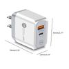 US/UK/EU Plug for QC 3.0 PD USB Charger 20w Type C Fast Charger Power Adapter Travel Phone Charging for Head Accessories