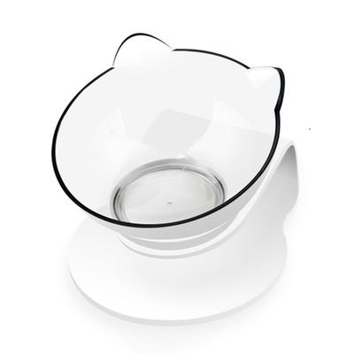 Cat Bowls Pet Feeding Bowl Cat Water Bowl Durable Fall Resistant 15 Degree Tilt Single Cat Food Bowl