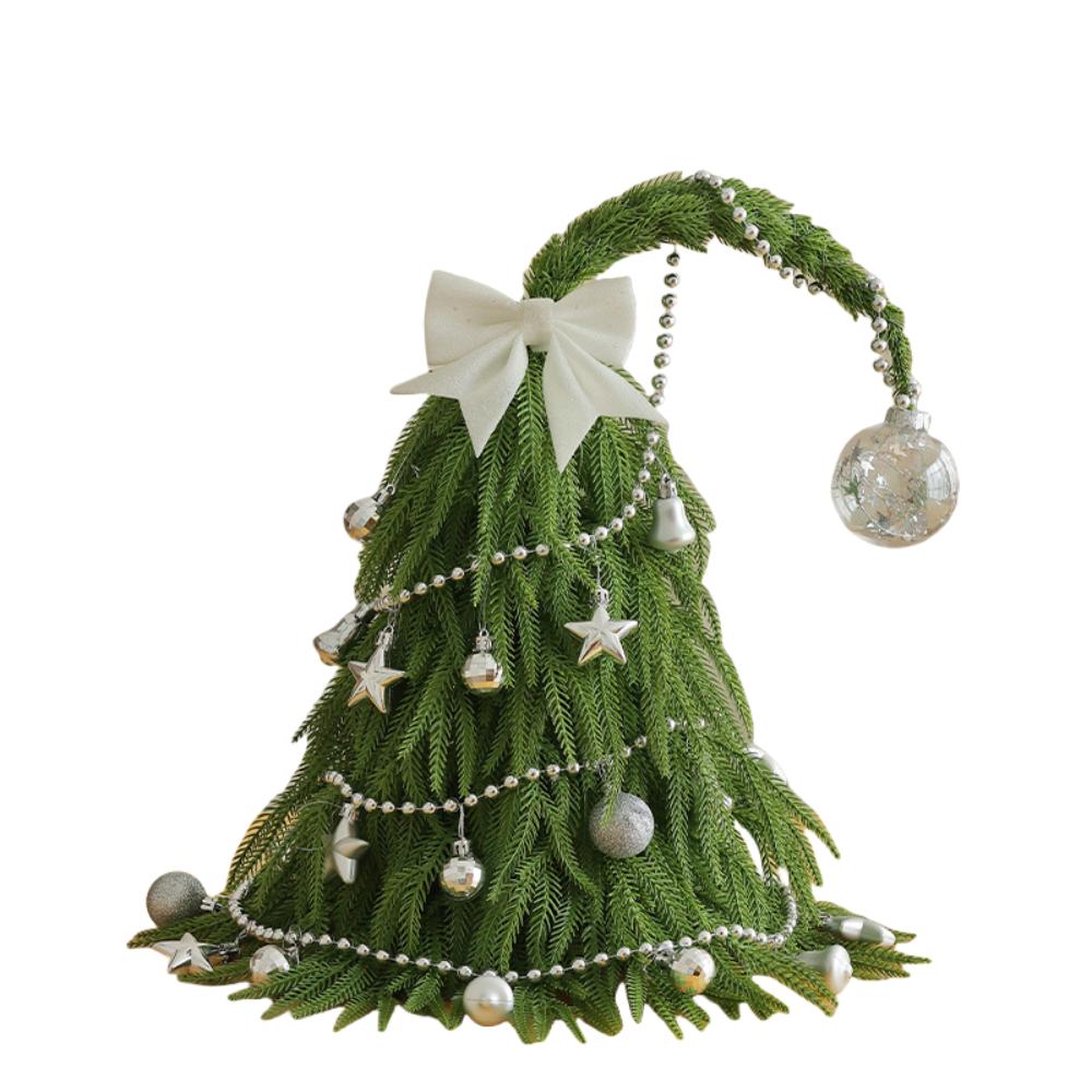 Crooked Neck Christmas Tree Ornaments Cute Christmas Decorations Fashion Mini Snow Pine Tree  Party