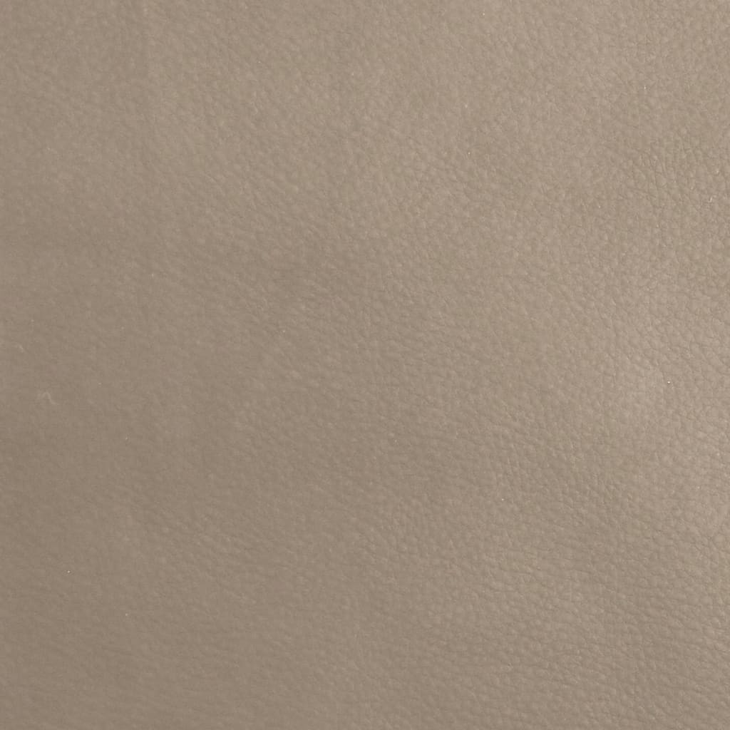 Folding Armchair With Footrest, Cappuccino, Faux Leather