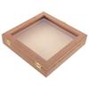 Wooden Storage Box Natural Sapele Wood Transparent Lid For Jewelry Organizer Keepsake Craft Specimen Display Mini Wood Storage