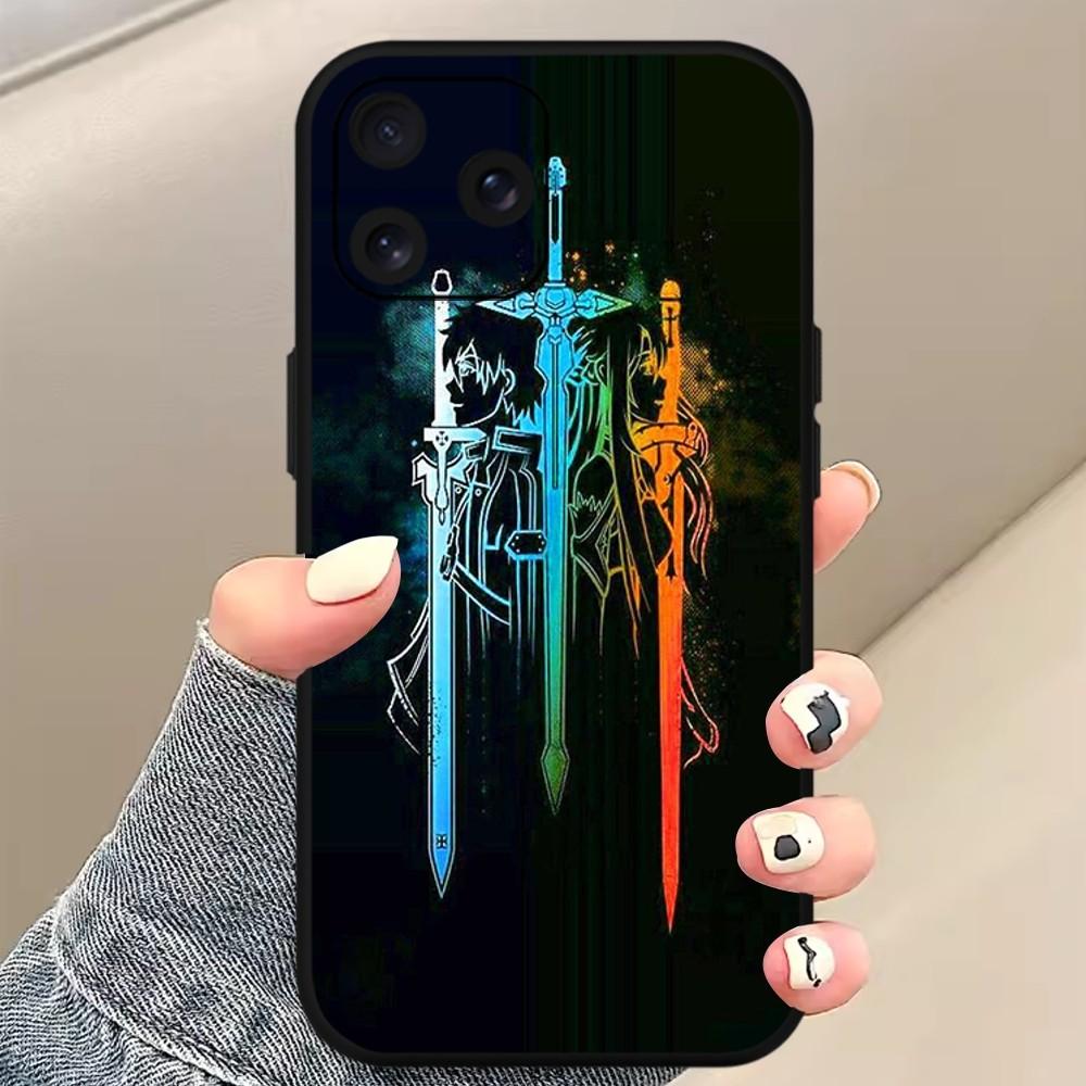 Bilibili Schwert Art Online Anime Telefon Fall Für Xiaomi 10 12 Poco M3 X3 Nfc Redmi 10 11S Lite Ultra 4G 5G Schwarz Weiche Shelll