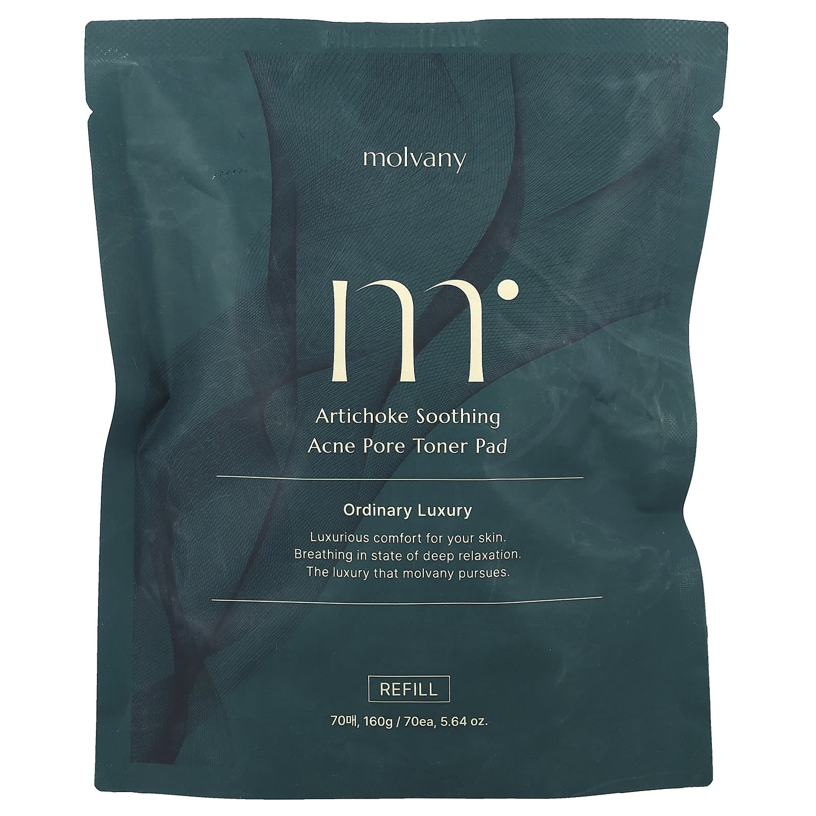 

Molvany Artichoke Soothing Acne Pore Toner Pads, Refill, 70 Pads, 160g (5.64oz)