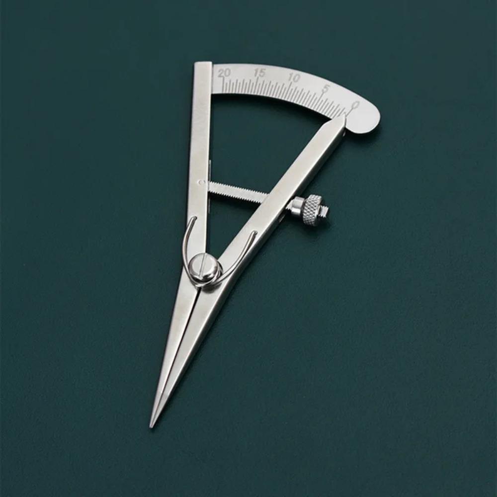 

1PC Mini Leather Spacing Gauge 0-20MM Screw Adjustable Manual DIY Leather Making Scriber with Scale Edge Marker stainless steel