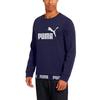 Puma Amplified Graphic Crew Neck Sweatshirt Men Tops Peacoat-Blue 854736-06