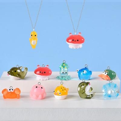 Mini Luminous Resin Marine Animals In The Dark Miniature Ornament For Fish Tank Garden Dollhouse Accessories