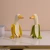 Duck Banana Resin Animal Sculpture Fun Desktop Decorations Gift For Friends