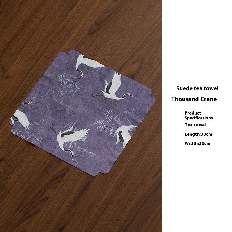 

New Double-sided Tea Towel High-end Tea Cloth Absorbent Towel Tea Tablecloth Rag Pad Napkins