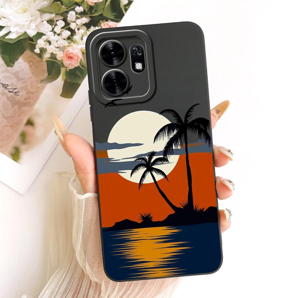 For Honor X6d LNA-NX1 2026 Fashion Dusk Beach Painting Phone Case For Honor X6D 5G Soft Silicone Covers Bumpers